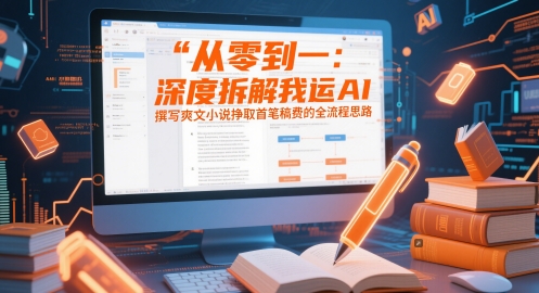 从零到一：深度拆解我运用AI撰写爽文小说挣取首笔稿费的全流程思路-ai轻创