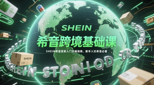 希音跨境基础课，SHEIN希音卖家入门实操指南，新手入坑希音必看-ai轻创