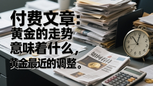 付费文章：黄金的走势意味着什么，如何看待黄金最近的调整-ai轻创