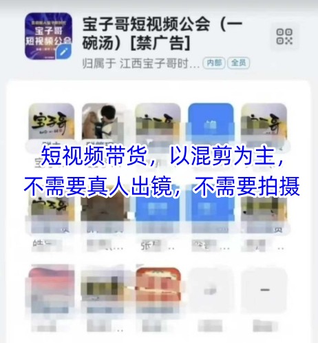 宝子哥头部团队短视频带货，以混剪为主，不需要真人出镜，不需要拍摄-ai轻创