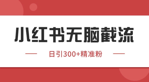 小红书只要你有同行就能获客，独家野路子获客玩法，暴力截流【揭秘】-ai轻创