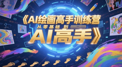 AI绘画高手训练营，从零基础到AI高手-ai轻创