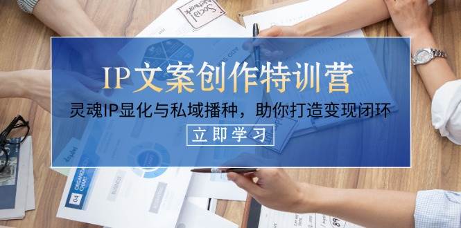 IP文案创作特训营，灵魂IP显化与私域播种，助你打造变现闭环(14节课)-ai轻创