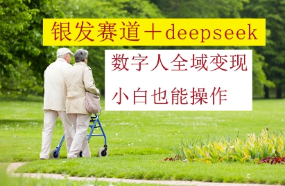 银发赛道+deepseek数字人全域变现，小白也能操作-ai轻创