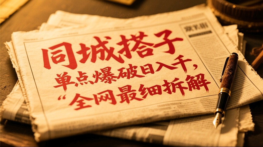 同城搭子群19.9单点爆破日入千，搭子组局月入万，全网最细拆解-ai轻创