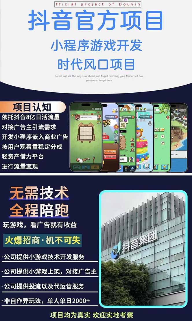图片[1]-2025最热抖音官方项目 Ai时代风口项目小程序游戏开发 实测单个游戏日收…-ai轻创