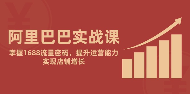 阿里巴巴实战课：掌握1688流量密码，提升运营能力，实现店铺增长-ai轻创